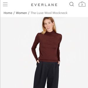 Everlane - luxe wool mock neck sweater